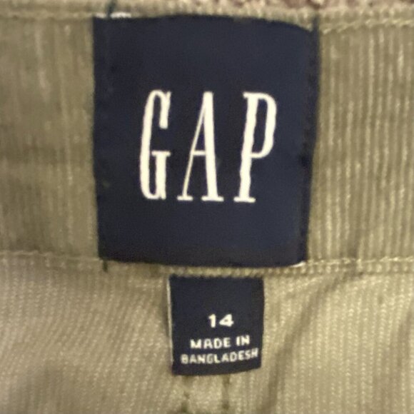GAP Women's Corduroy Shorts 4" Raw Edge Hem Cut Off Vetiver Size 14 - NWT $49.95 - Picture 12 of 16